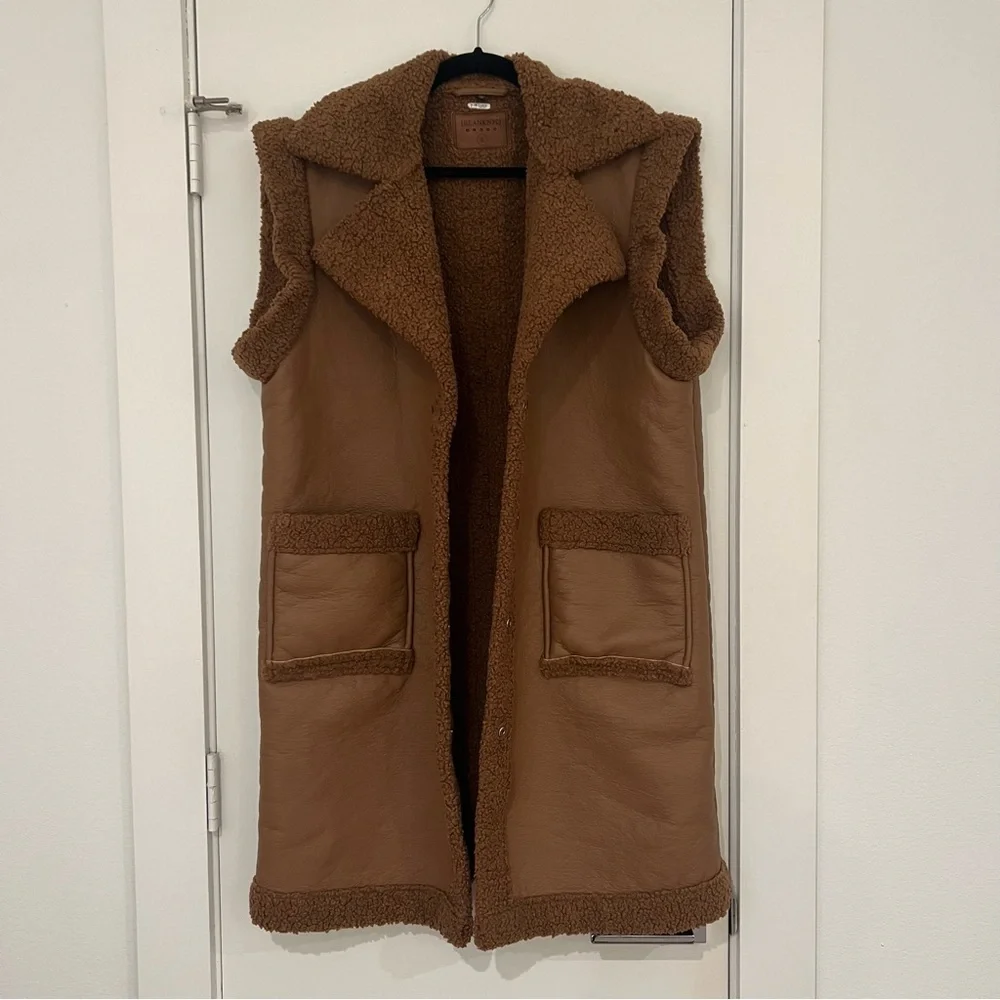 BLANK NYC TOUCH AND GO VEST LONG COAT - Picture 4 of 14
